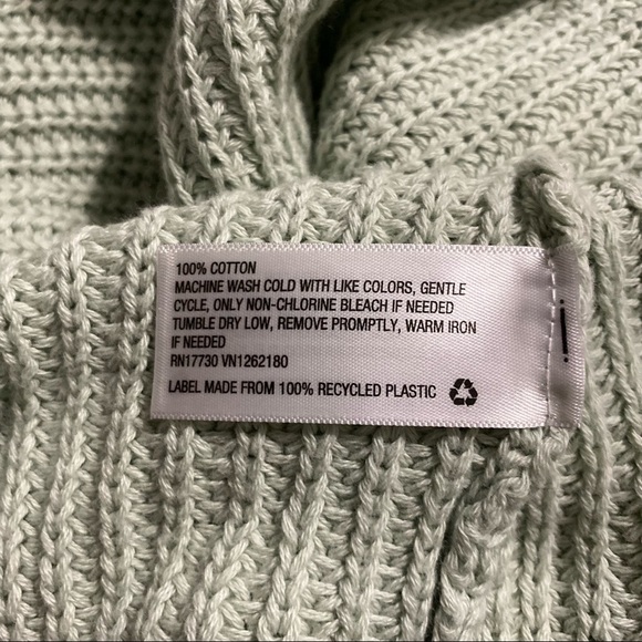 NEW Ava & Viv Mint Green Open Knit Sleeveless Sweater - Picture 5 of 5